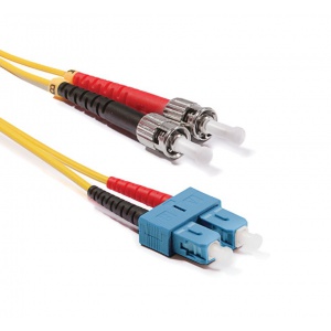 ST-SC Duplex patch kábel, OS2 9/125 µm (ITU-T G.652.D)